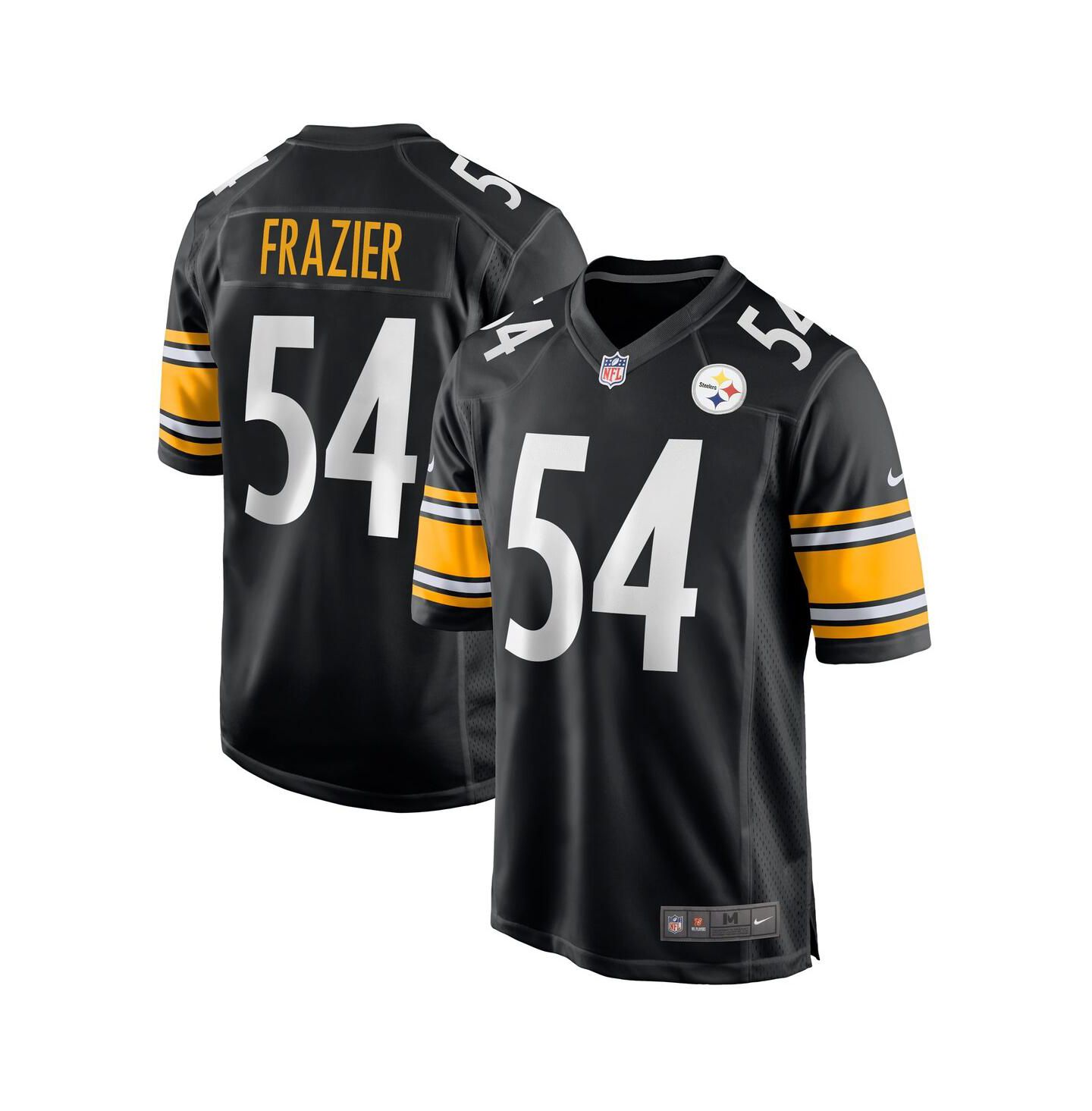 Мужской топ Nike Zach Frazier Black Pittsburgh Steelers Game Jersey — фото 1