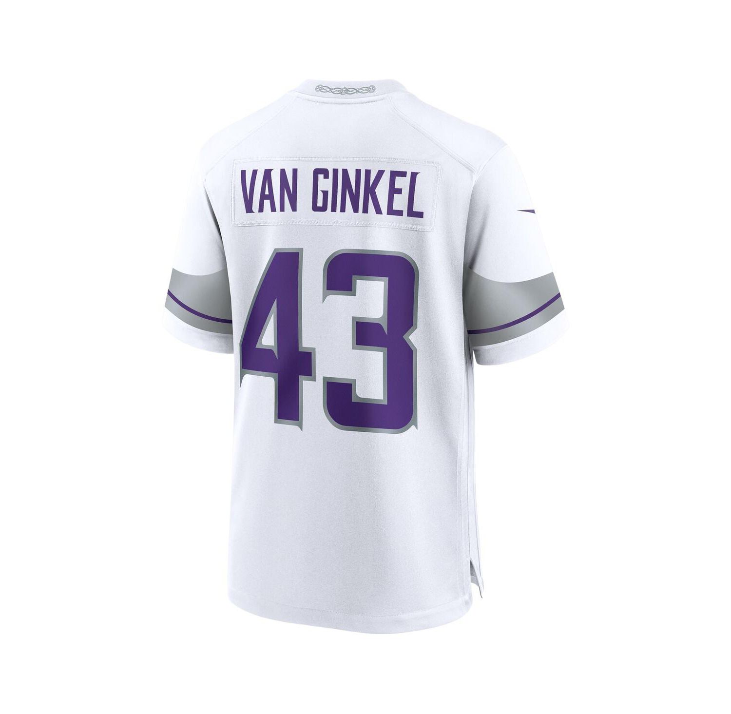 Men's Andrew Van Ginkel White Minnesota Vikings Alternate Game Jersey