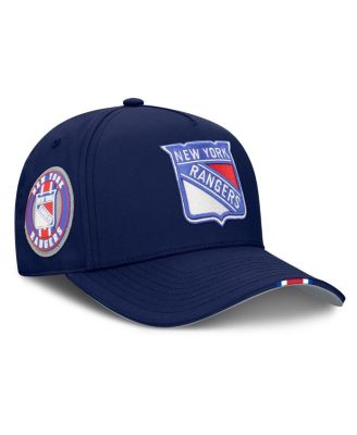Men's Navy New York Rangers 2025 NHL Draft Authentic Pro On-Stage Podium A-Frame Adjustable Hat