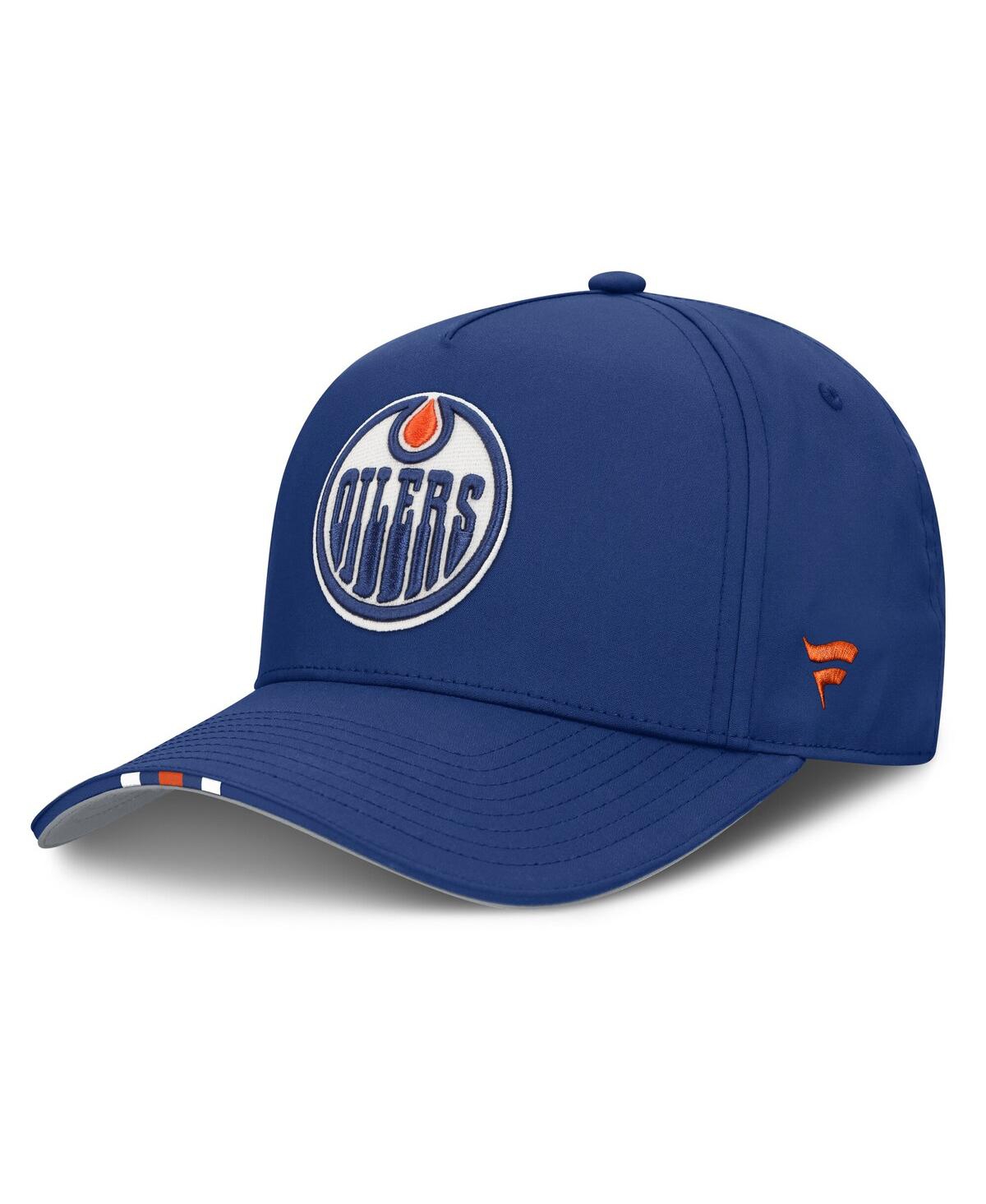 Fanatics Men's Royal Edmonton Oilers 2025 Nhl Draft Authentic Pro On-stage Podium A-frame Adjustable Hat In Blue