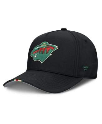 Men's Black Minnesota Wild 2025 NHL Draft Authentic Pro On-Stage Podium A-Frame Adjustable Hat