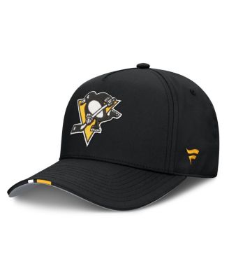 Men's Black Pittsburgh Penguins 2025 NHL Draft Authentic Pro On-Stage Podium A-Frame Adjustable Hat