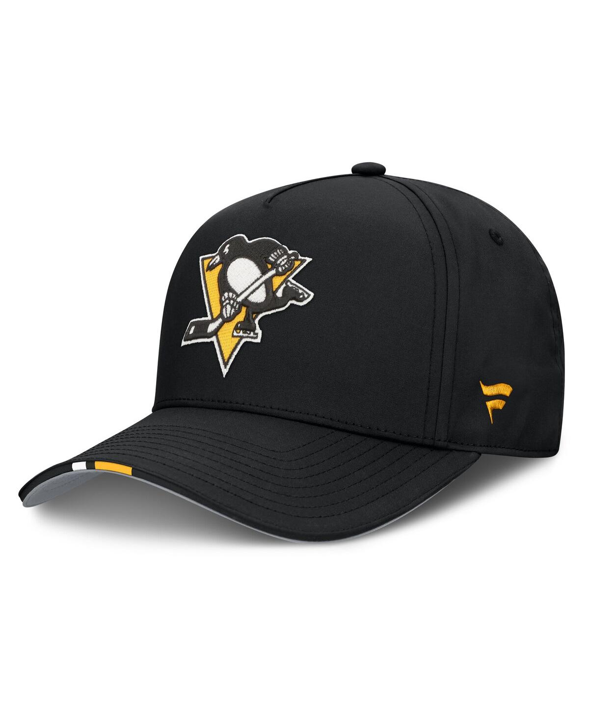 Fanatics Men's Black Pittsburgh Penguins 2025 Nhl Draft Authentic Pro On-stage Podium A-frame Adjustable Hat In Black