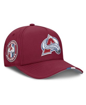 Men's Burgundy Colorado Avalanche 2025 NHL Draft Authentic Pro On-Stage Podium A-Frame Adjustable Hat