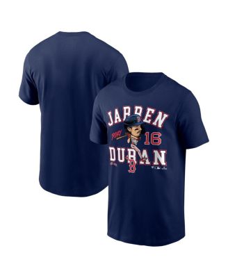Fanatics - Men's Jarren Duran Navy Boston Red Sox Hometown Caricature T-Shirt