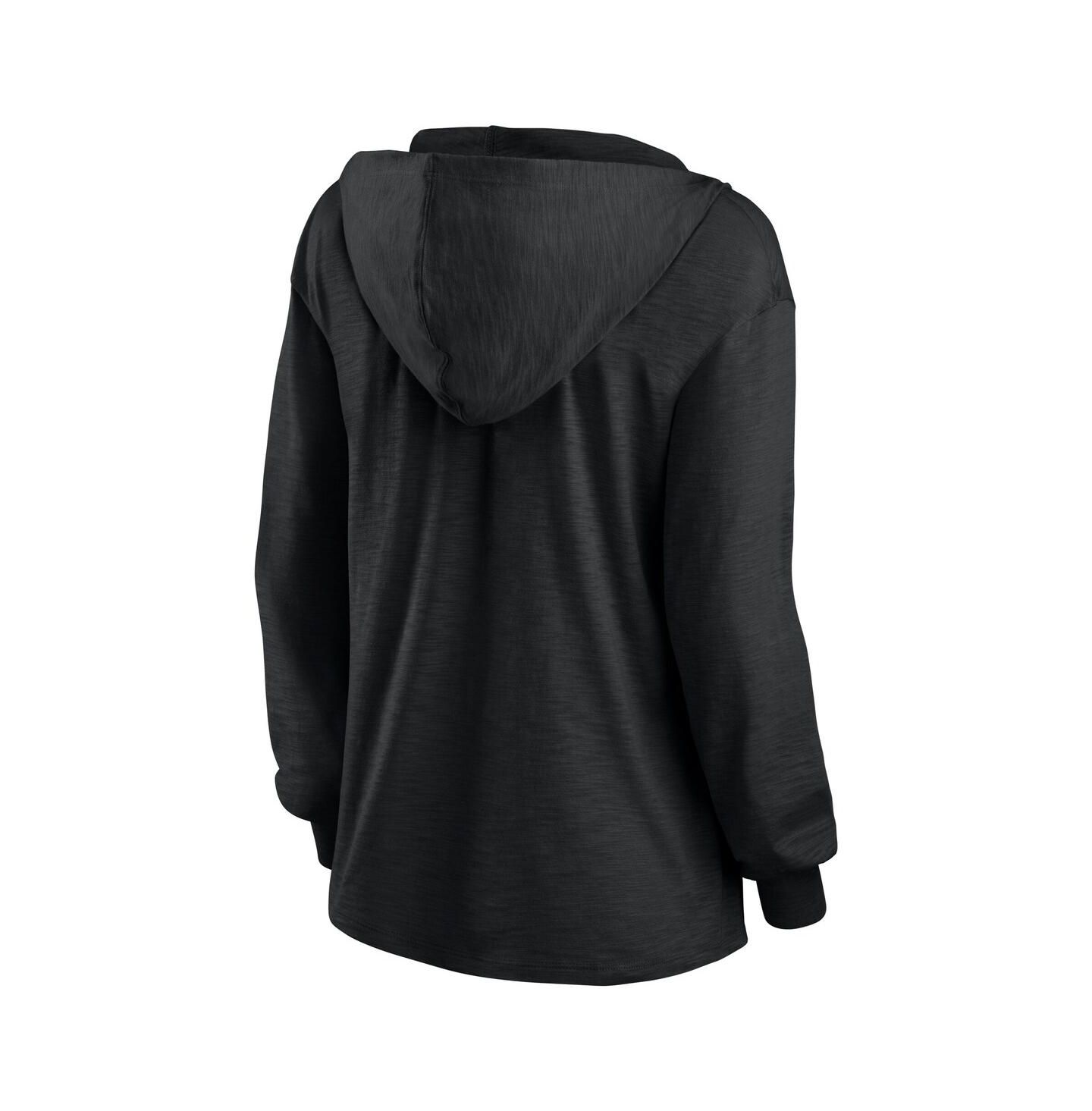 Женское худи Fanatics Cleveland Browns Blackout Slub V-Neck Long Sleeve T-Shirt — фото 3