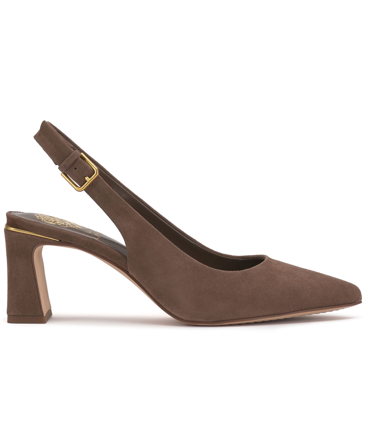 Vince Camuto Hamden Pointed Toe Slingback Pump In Brown