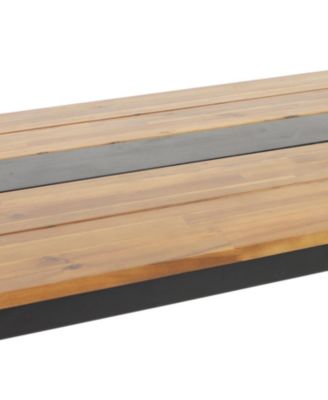 Modern Industrial Acacia Wood Dining Table