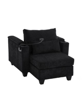 Convertible Sleeper Sofa with USB & Storage