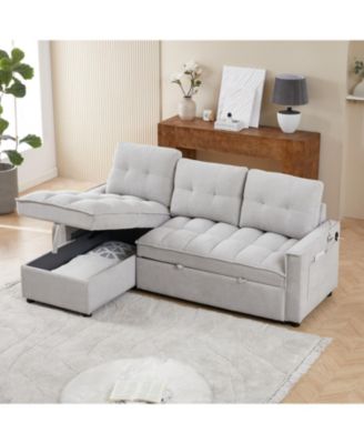 MH 78.75" Reclining Pull-Out Sectional Sofa