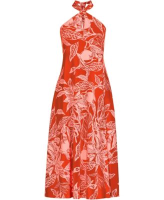 Women's Cotton Modal Halter Midi Dress