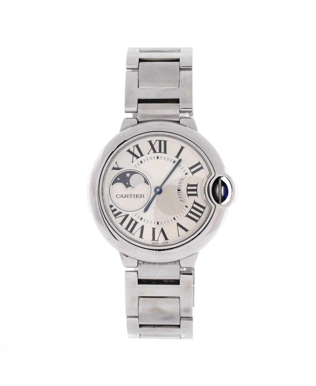 Ballon Bleu de Cartier Moonphase Automatic Watch in Stainless Steel 37mm - Dial color: natural