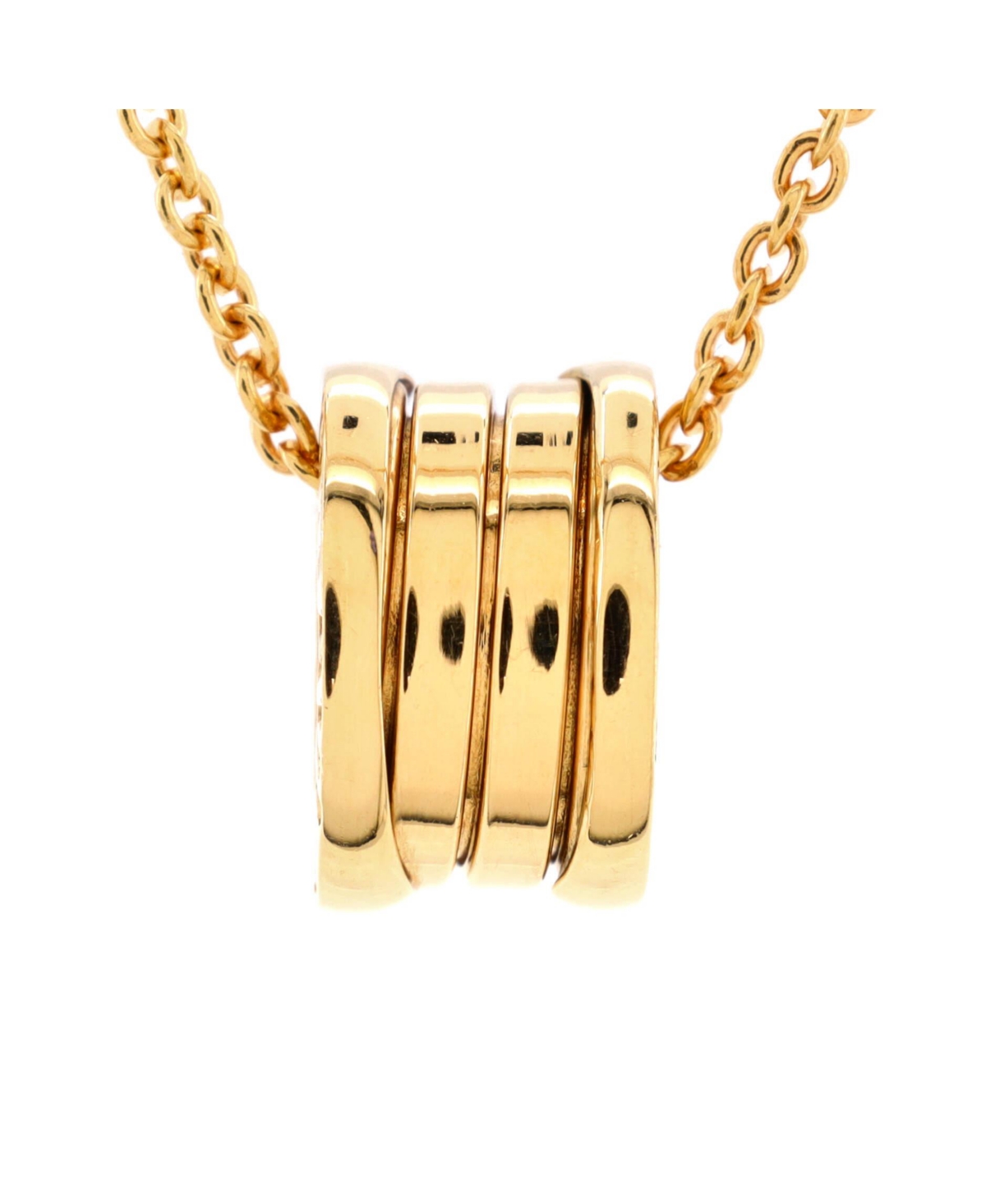 B.Zero1 Pendant Necklace - 18k yellow gold