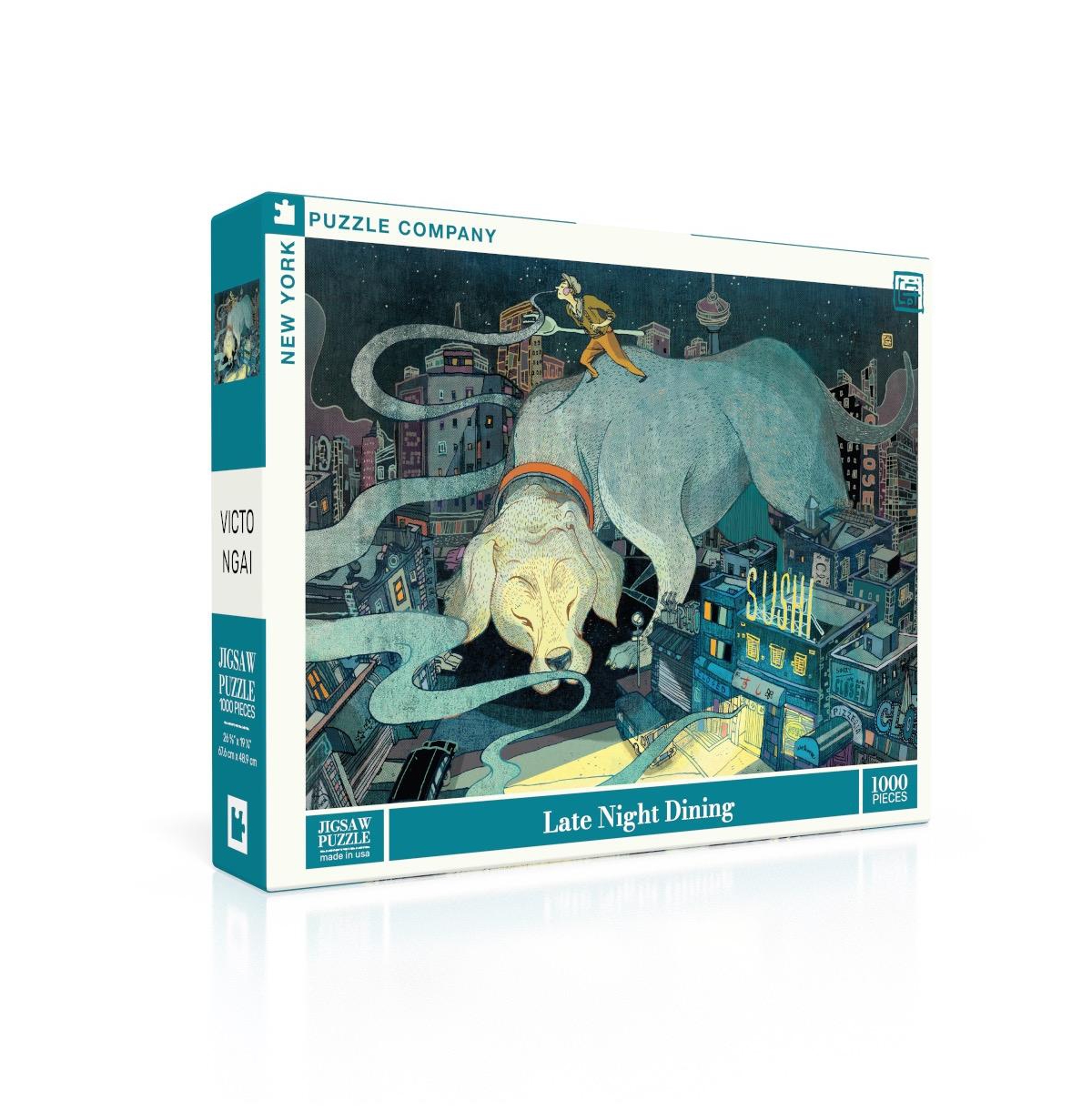New York Puzzle Company Late Night Dining 1000 Piece Puzzle