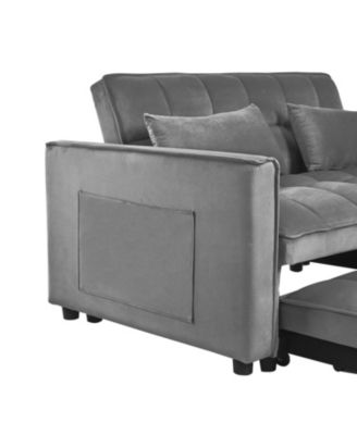 Convertible Sleeper Sofa Bed - Dark Grey