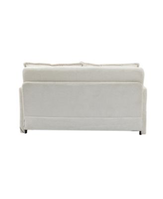 Corduroy Convertible Sleeper Sofa Bed with USB Ports