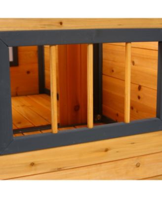 Large Wooden Dog House with Porch