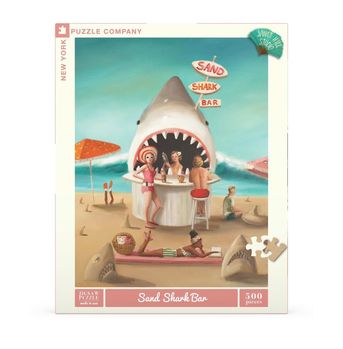 New York Puzzle Company Sand Shark Bar 500 Piece Puzzle