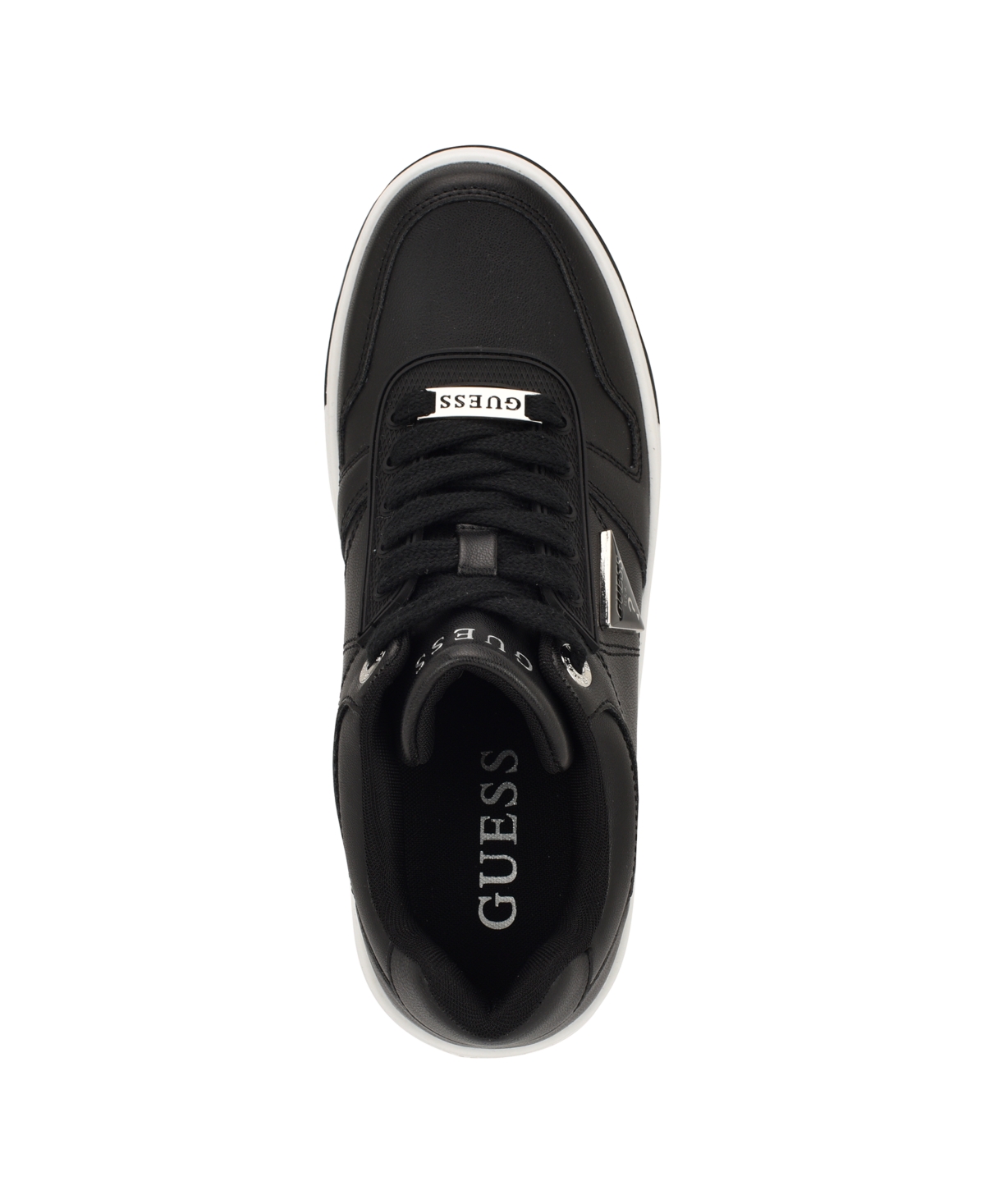 Guess Women's Rozinn Lace-up Wedge Sneakers In Black