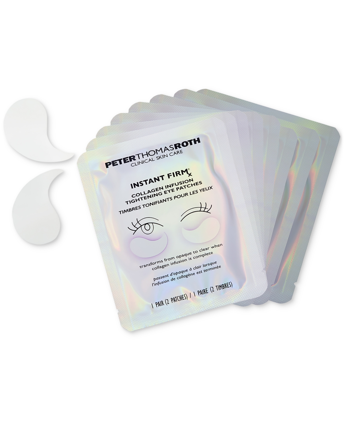 Peter Thomas Roth Instant Firmx Collagen Infusion Tightening Eye Patches, 8 Pairs In Transparent