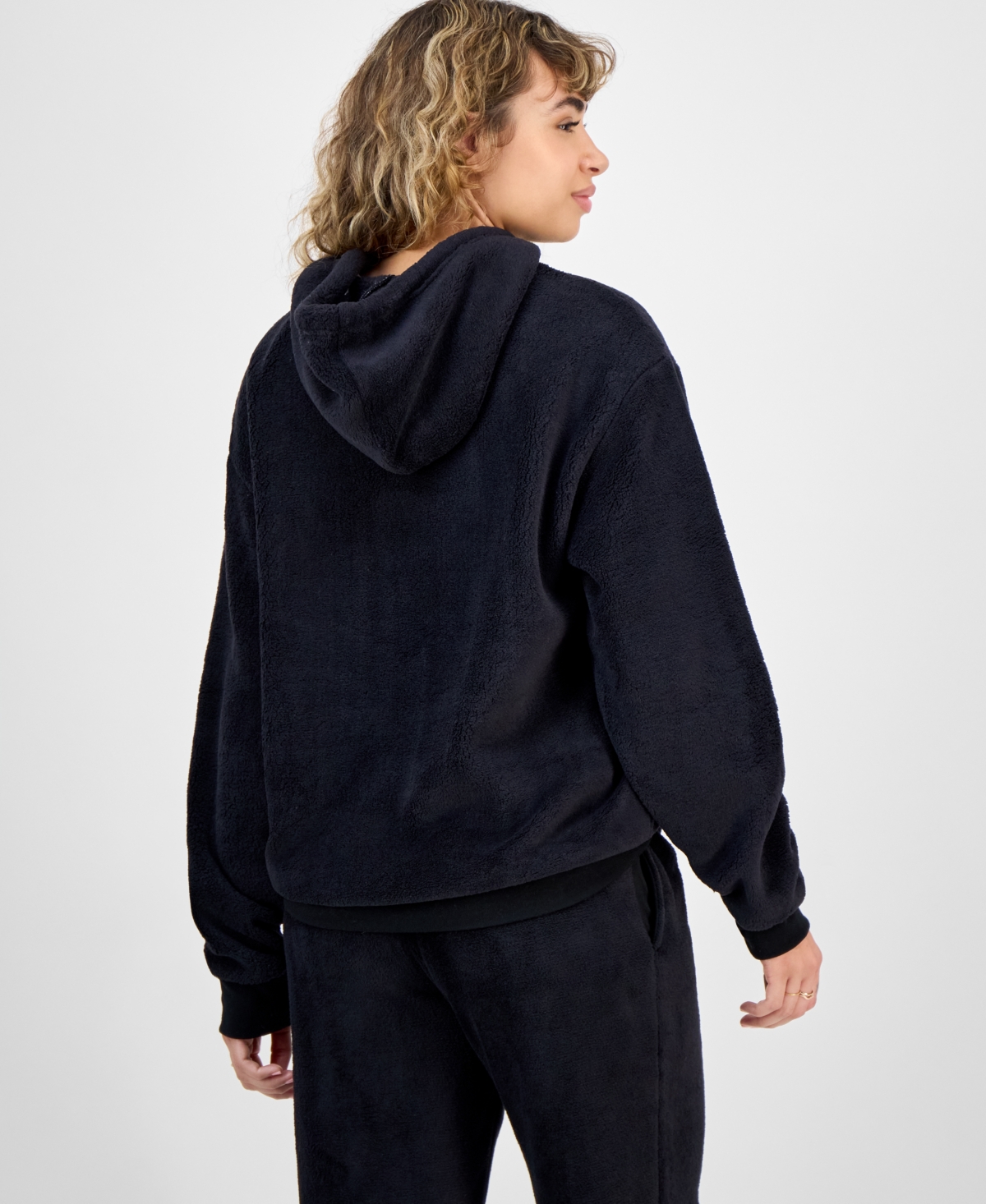 Hybrid Juniors' Kuromi Plush Pull-On Hoodie