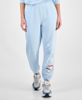 Juniors' Snoopy Holiday Graphic Jogger Sweatpants