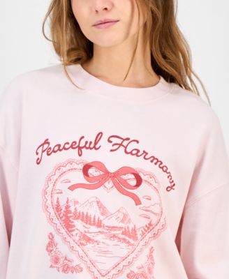 Juniors' Peaceful Harmony Graphic Sweatshirt