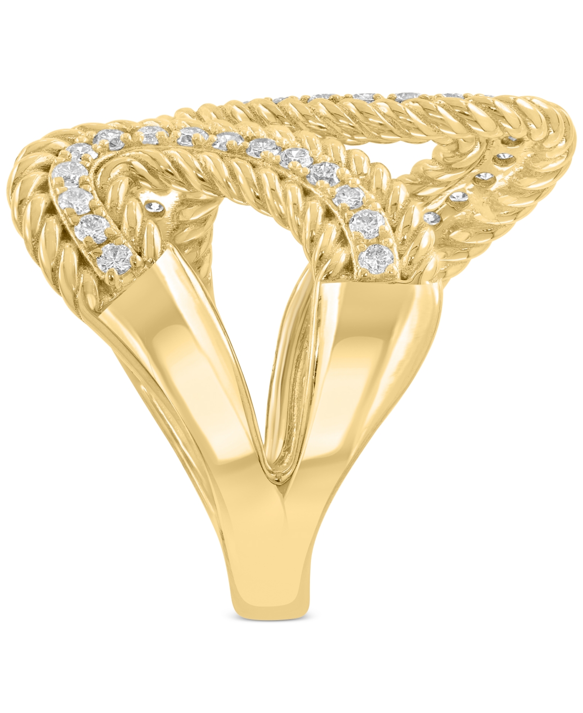 Effy Collection Diamond Ring (1/2 Ct. T.w.) In 14k Yellow Gold In Gold