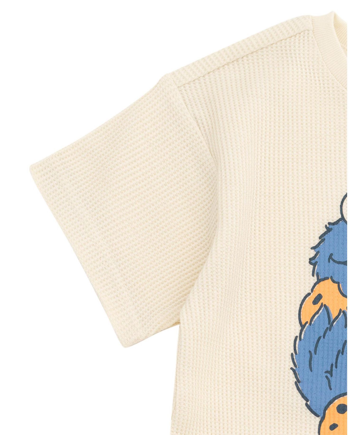 Baby Boys' Cookie Monster Waffle-Knit T-Shirt and Shorts, 2-Piece Set
