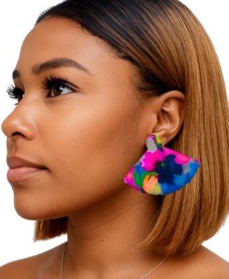 Liora Mini Fan Stud Earrings