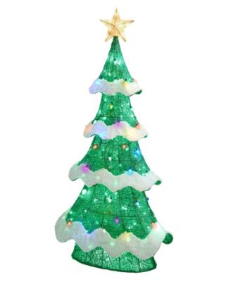 74.5" Lighted Mesh 3D Christmas Tree