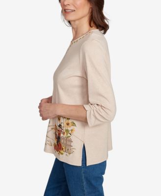 Petite Scarecrow Border Top