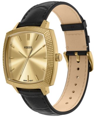 Unisex Nick Jonas x Machine Luxe Black Croco Leather Watch, 37mm