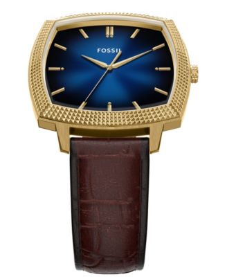 Unisex Nick Jonas x Machine Luxe Vignette Brown Croco Leather Watch, 37mm