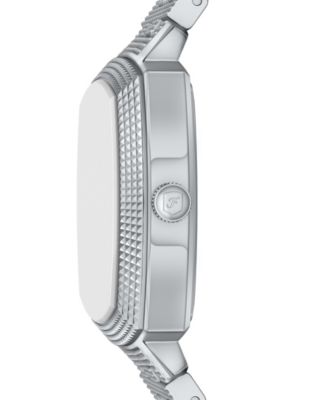 Unisex Nick Jonas x Machine Luxe Aventurine Silver-Tone Stainless Steel Watch, 37mm