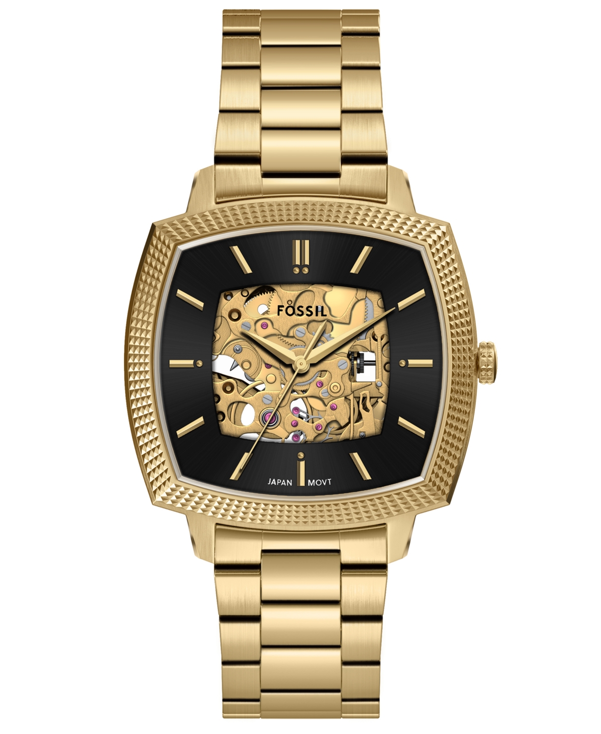 Fossil Unisex Nick Jonas x Machine Luxe Automatic Gold-Tone Stainless Steel Watch, 40mm