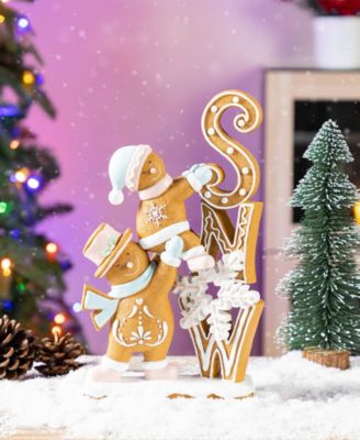 12.5" Resin Christmas Gingerbread Figurine