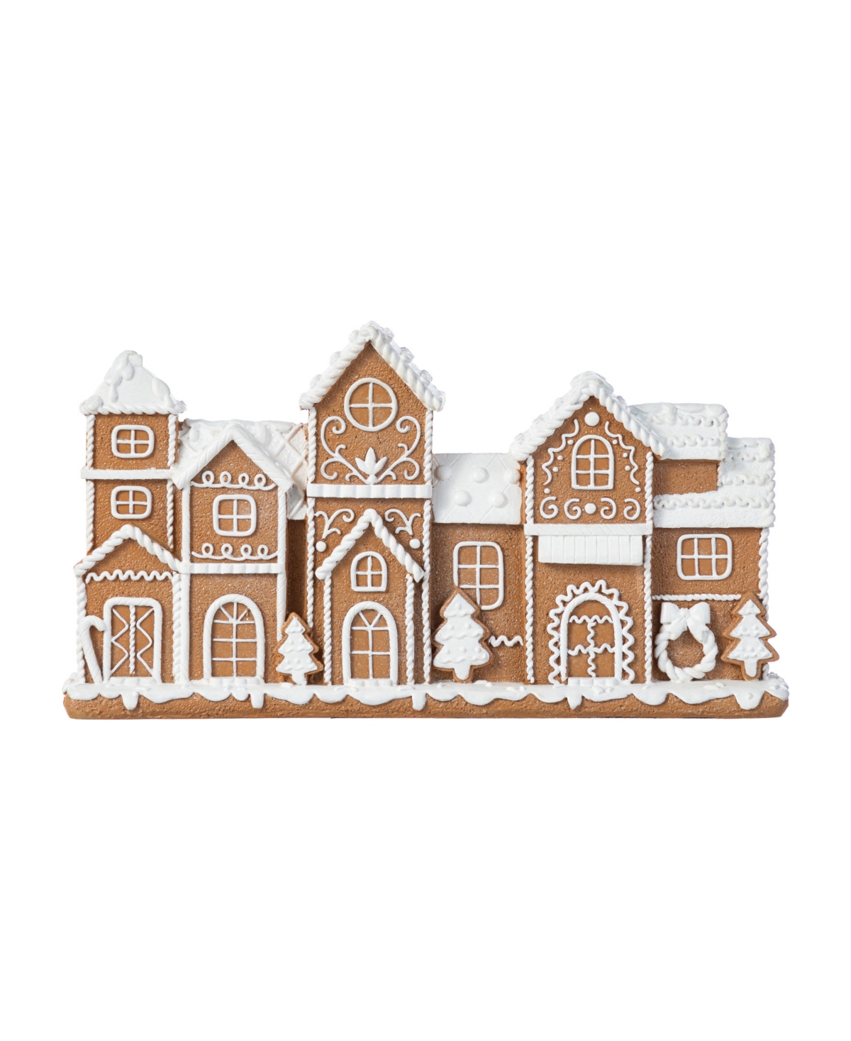 12" Resin Christmas Gingerbread Townhouse Table Decor - Multi