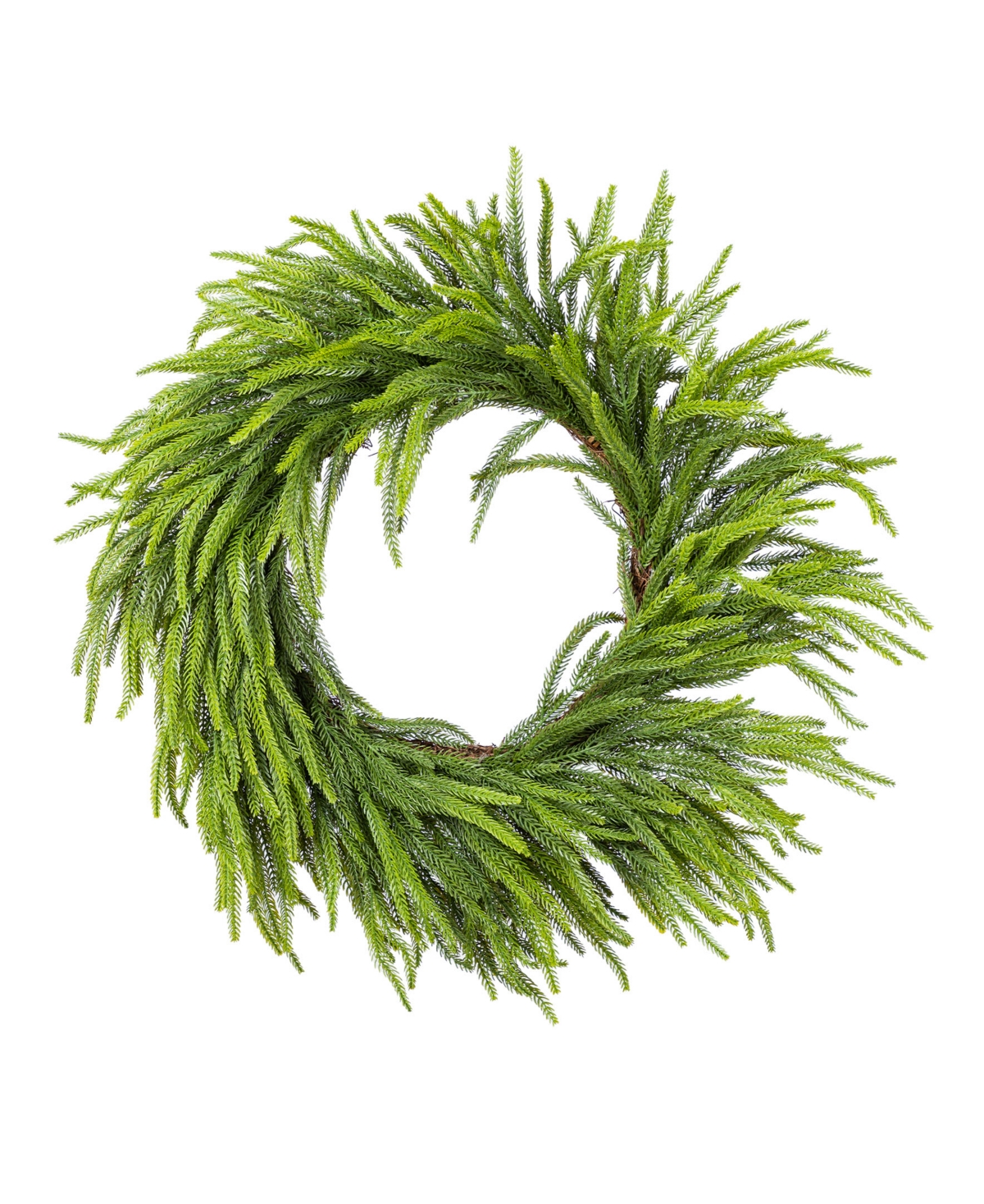 28" Greenery Polyethylene Christmas Dripping Wreath - Multi
