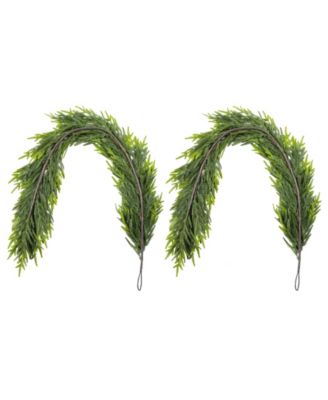 6 ft Polyethylene Christmas Dripping Garlands, Set of 2