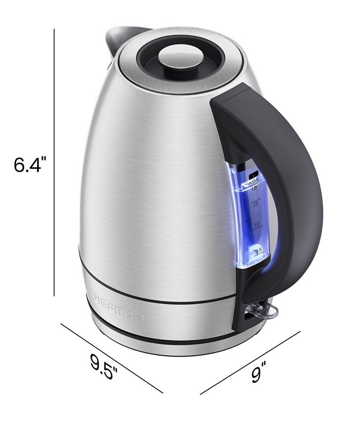 Chefman 1.8L Fast-Boil Stainless Steel Kettle - Silver - No Size