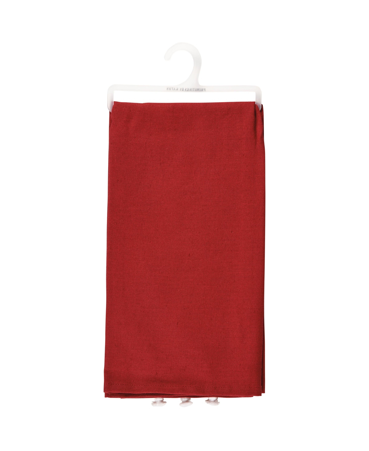 Primitives By Kathy Deck The Paws Kitchen Towel In Red