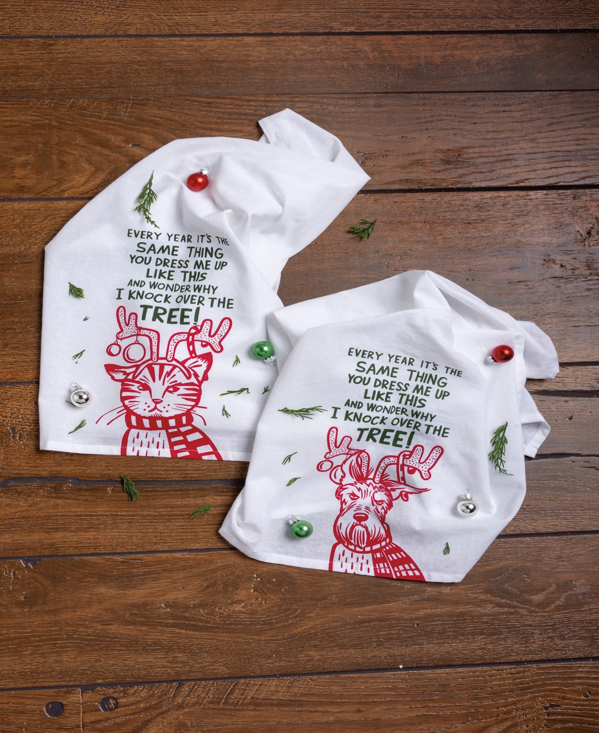 Primitives by Kathy Why I Knock Over the Tree Kitchen Towel