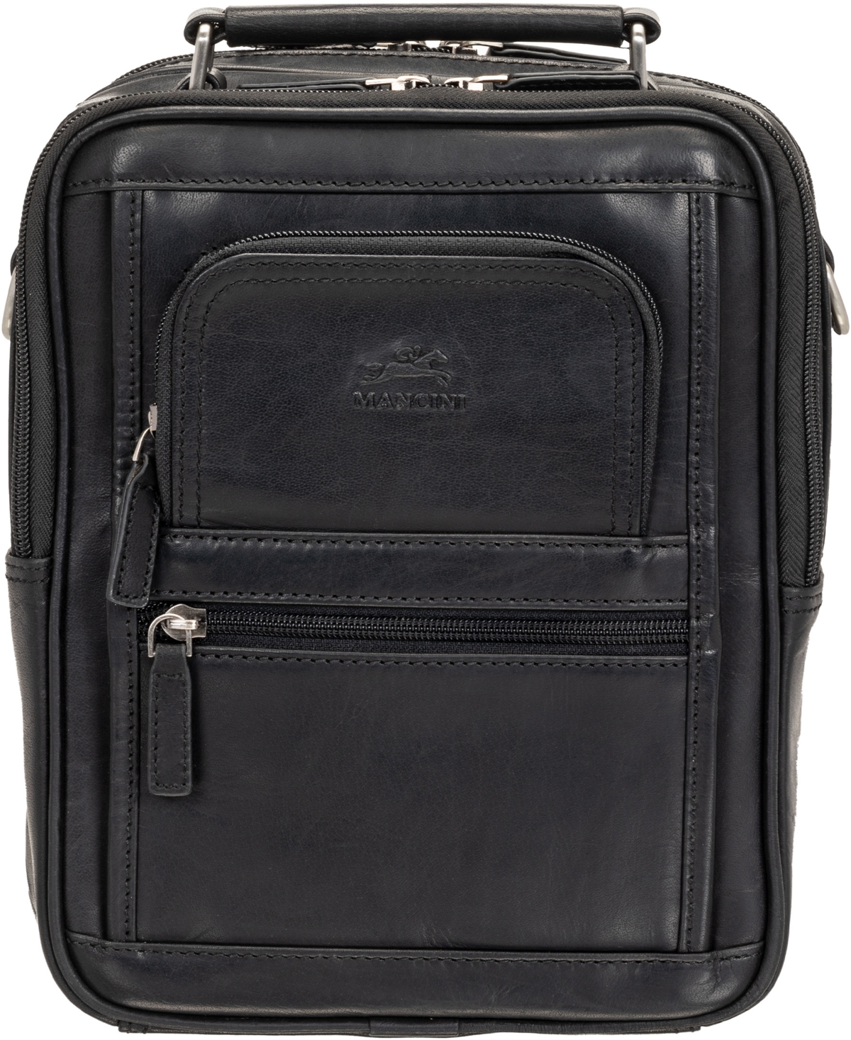 Men's Buffalo Large Zippered Rear Organizer Bag - Brown