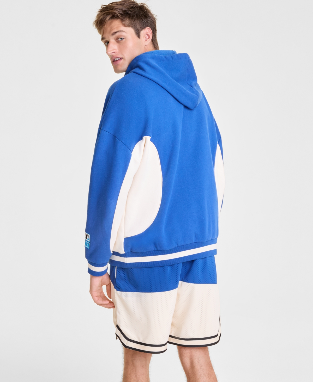 Macy's Marvel X Nba Men's Spider-man Pullover Hoodie, Macy's Exclusive In Blue
