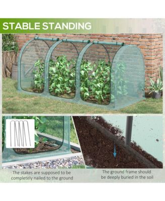 9 x 4ft Crop Cage with Zippe Doors and Storage Bag,