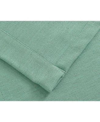 Teen Decor Poly Cotton Coastal Aqua Colored Grommet Top Window Valance