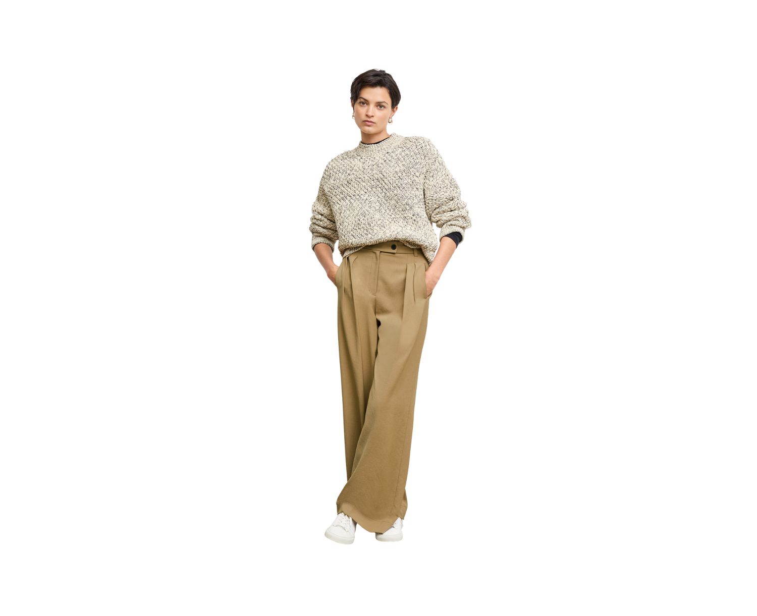 Bia Pleated Trouser - Air Twill