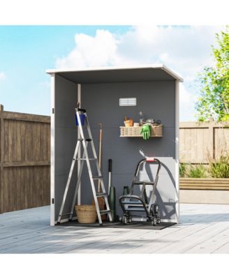 Resin Outdoor Storage Shed, 59.5&amp;#x22; x 36.25&amp;#x22; Garden Shed w/ Window