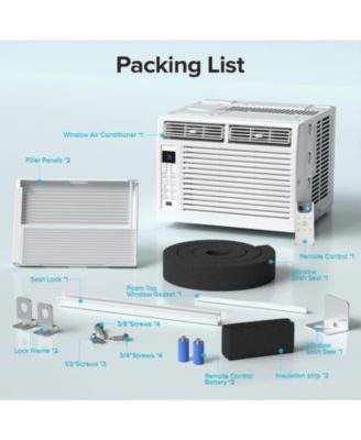 6,000 BTU Window Air Conditioner for 250 Sq. Ft.